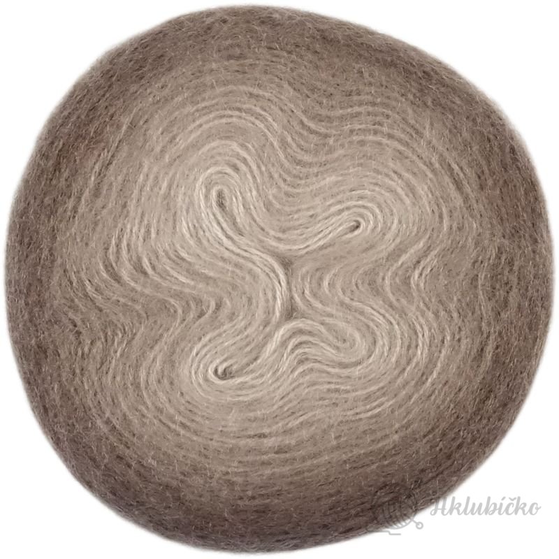 Angora Gold Ombré Batik 7243 – hnědá
