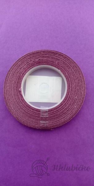 Saténová stuha  švestková 6mm x 32m