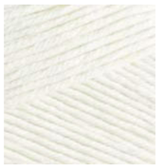100% Bavlněná příze Bella 1055 bílá
