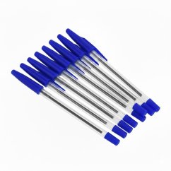 Jednorázové kuličkové pero modré