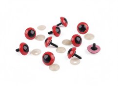 Oči velké s pojistkou O26 mm červené