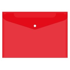 Obal spisový s klopou a drukem A4  červený