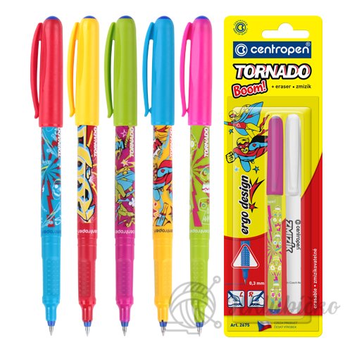 Pero kuličkové CENTROPEN  Tornado boom + zmizík