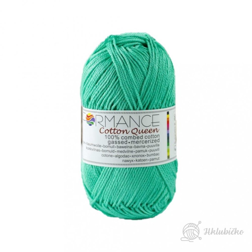 Bavlněná příze Cotton Queen 100% zelená
