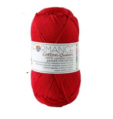 Bavlněná příze Cotton Queen 100% červená
