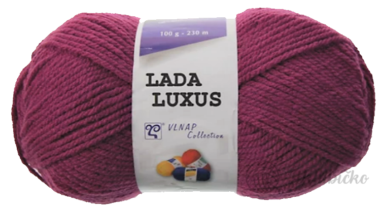 Příze Lada Luxus 54795 – cyklámen Příze Lada Luxus 54795 – cyklámen