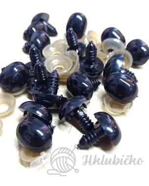 Oči čumáček černý bezpečnostní 14×18 mm