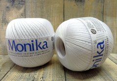 Háčkovací příze Monika – bílá