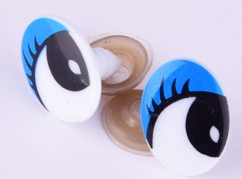 Očička 23x16 mm modrá