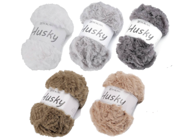 Pletací příze Husky - Materiál - Polyester