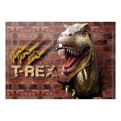 Obal spisový s klopou a drukem A5  dino
