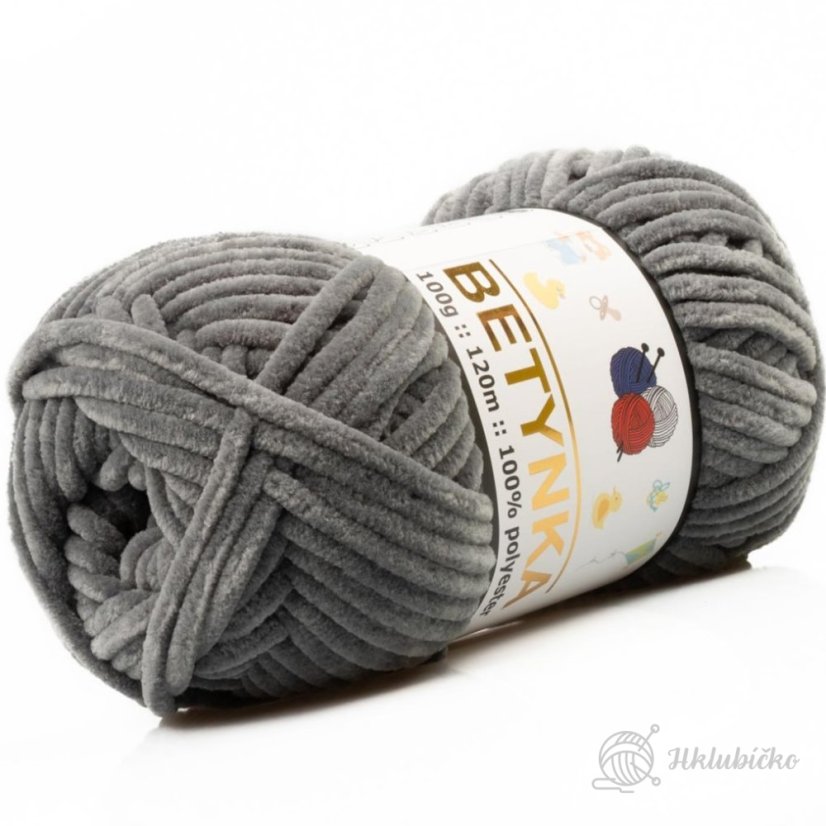 Příze Betynka 320 – tmavá šedá