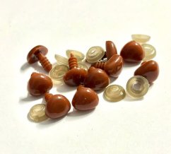 Čumáček bezpečnostní 11×9 mm sv. hnědá