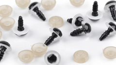 Bezpečnostní oči 10 mm-bílé