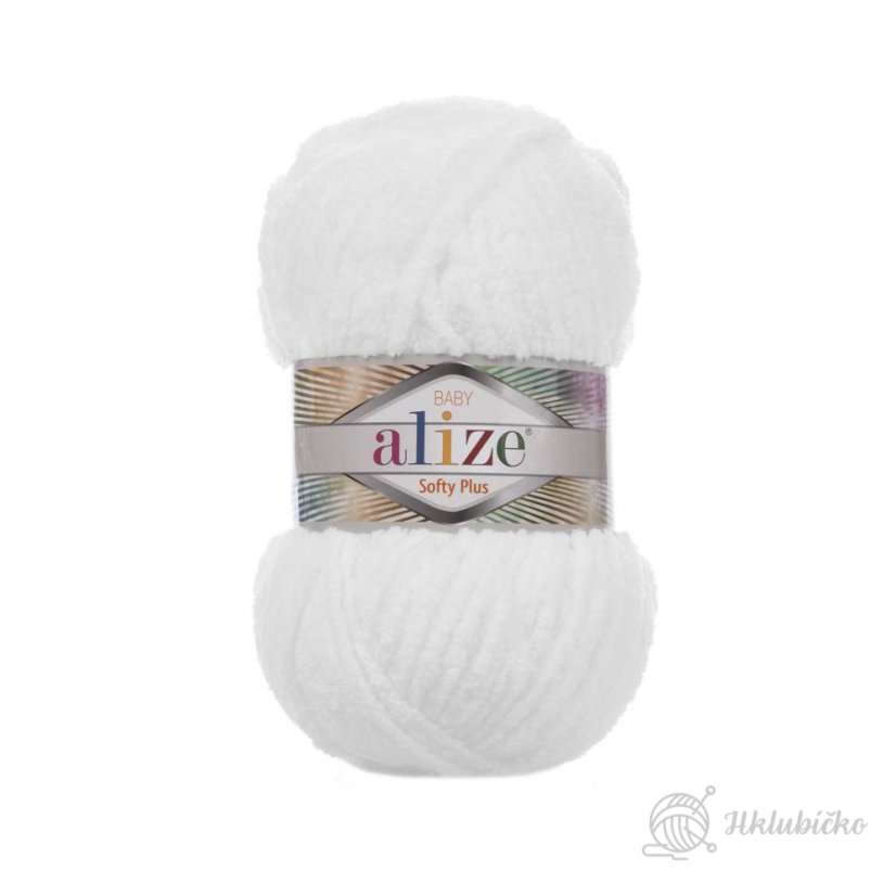 Příze Alize Softy Plus 055 – Bílá