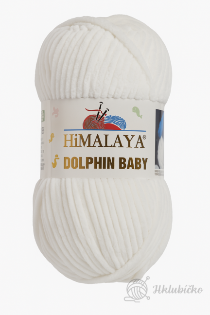 Příze Dolphin baby 80363 Perlově bílá