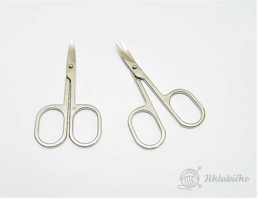 Nůžky kov nehtové zahnuté