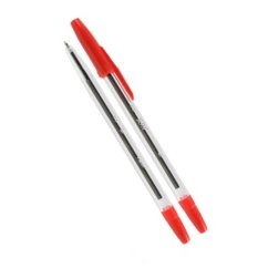 Jednorázové kuličkové pero  červené 0,7