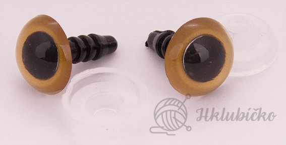 Bezpečnostní oči 10 mm- zlaté