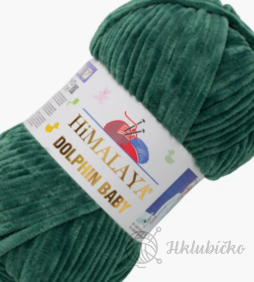 Příze Dolphin baby 80360 Trávově zelená- 10 kusů