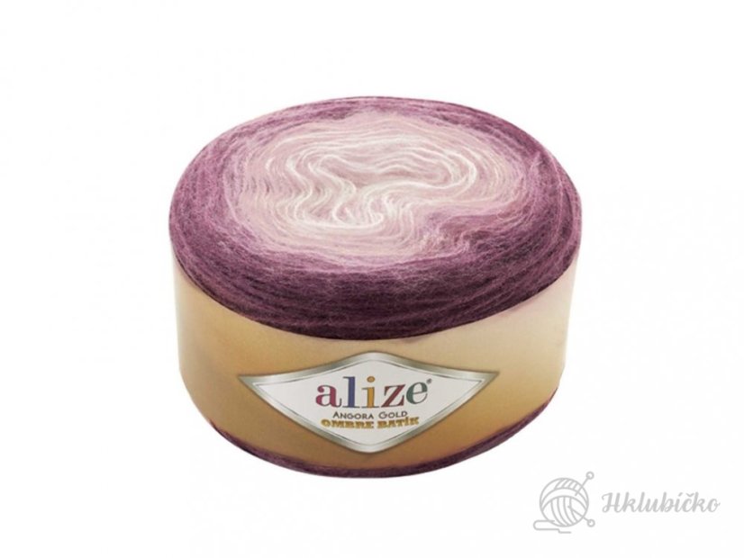 Angora Gold Ombré Batik 7244 – fuchsie