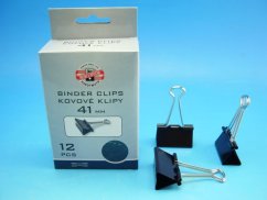 klipy kovové 41 mm 12ks