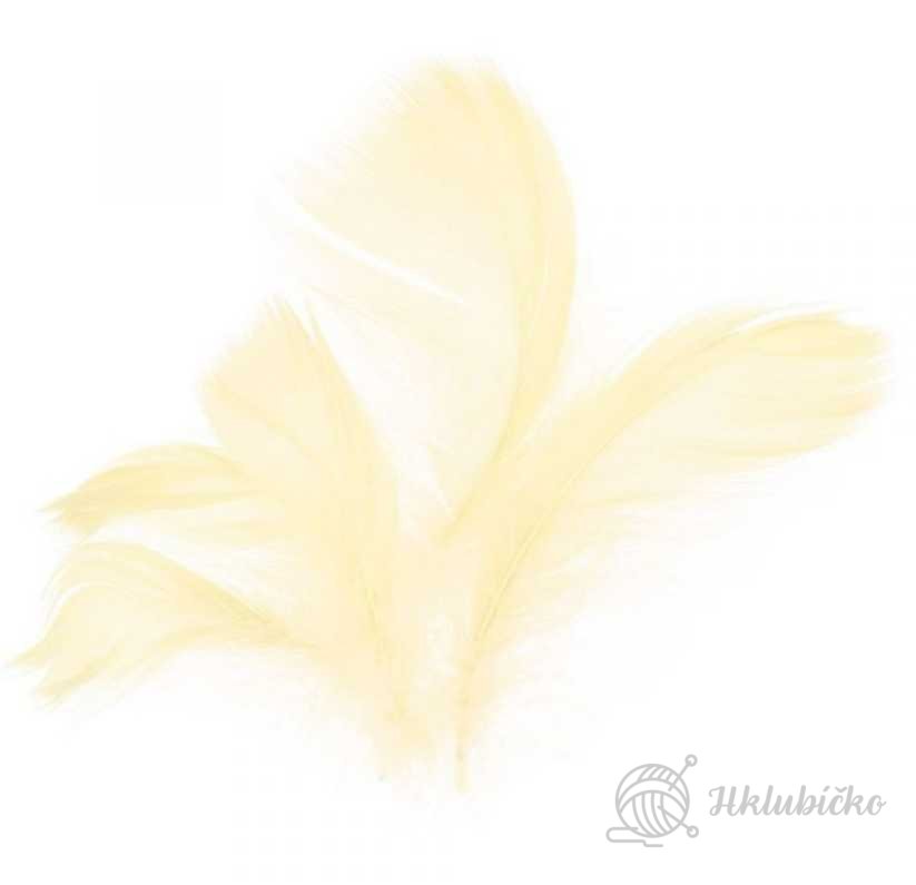 Peří 10 g krémové