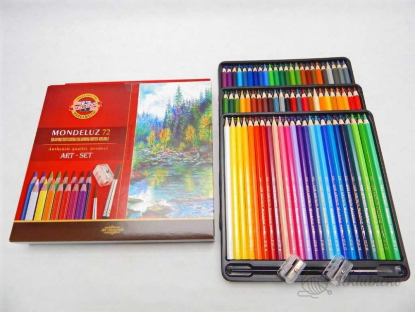 Akvarelové pastelky MONDELUZ 3714 72 ks