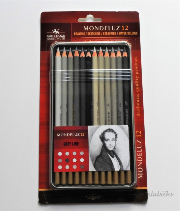Pastelky 3722/12 MONDELUZ šedá řada