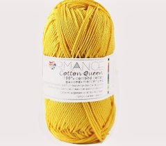 bavlněná příze Cotton Queen 100% bavlnka žlutá