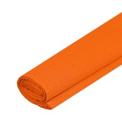 Krepový papír -oranžová tm.