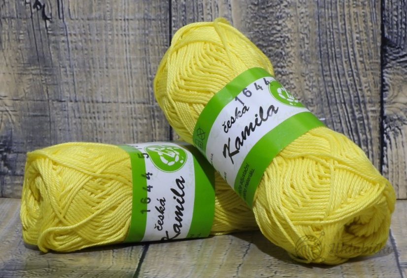 Příze Česká kamila 1644 – žlutá