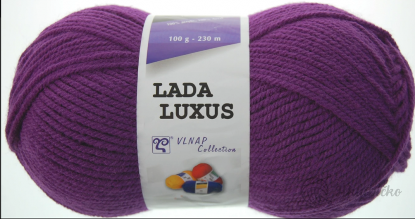 Příze Lada Luxus 53155 – fialka