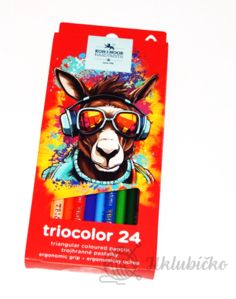 Školní pastelky 24  kusů trojhranné Koh i noor
