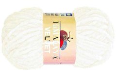 Příze Velvet 90001 – Bílá