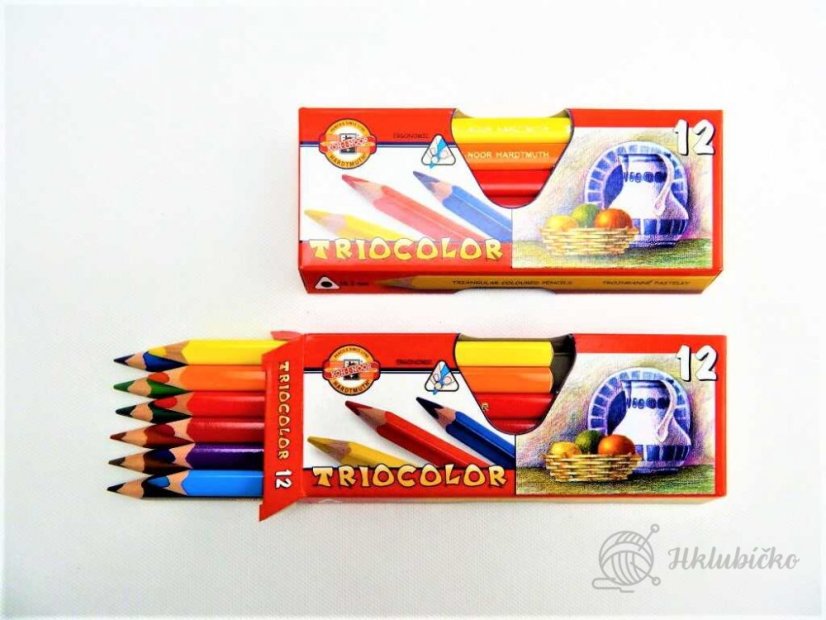 Pastelky 3152/12 trojhranné silné Koh i noor Pastelky 3152/12 trojhranné silné Koh i noor
