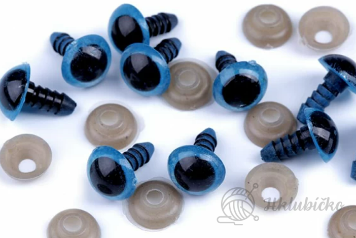 Bezpečnostní oči ?10 mm-modré Bezpečnostní oči ?10 mm-modré