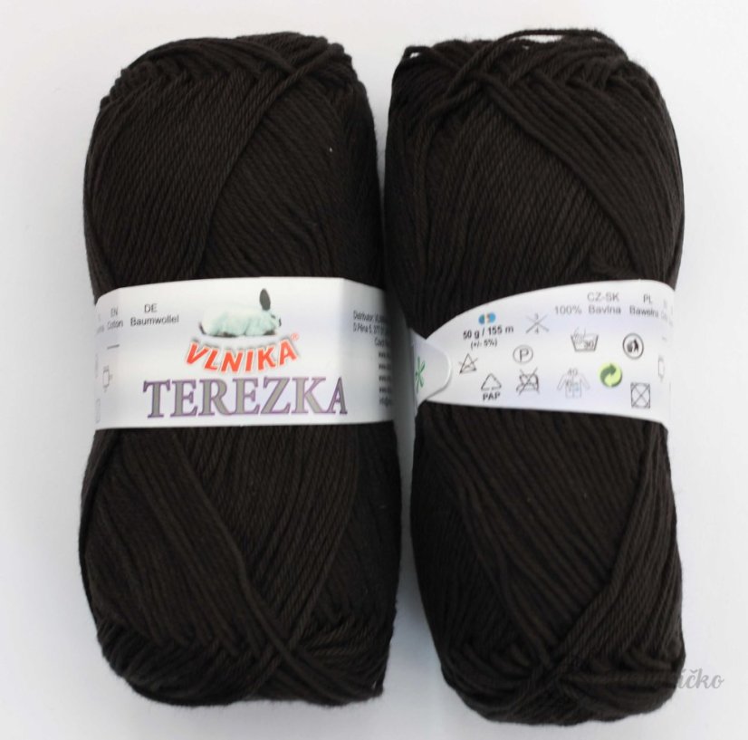 Bavlněná příze Terezka 106 – černá