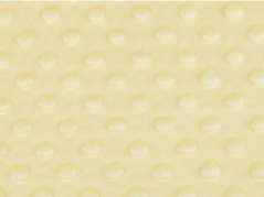 Minky s 3D puntíky žlutobéžová