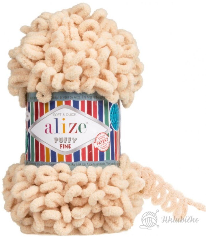 Alize puffy fine 310 – medová