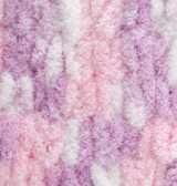 Příze Puffy color 6051 růžovo-šeřík-bílá