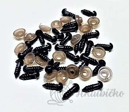 Bezpečnostní oči 5 mm Bezpečnostní oči 5 mm