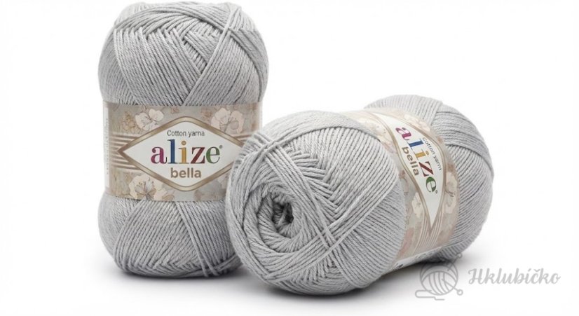 100% Bavlněná příze Bella 21světle šedá