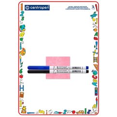 CENTROPEN Stíratelná tabulka A4+2 fixy 7769