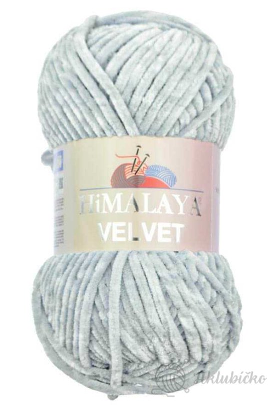 Příze Velvet 90051 – Světle šedá