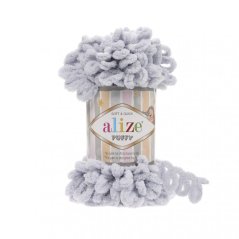 Příze Alize Puffy 416 – Světle šedá