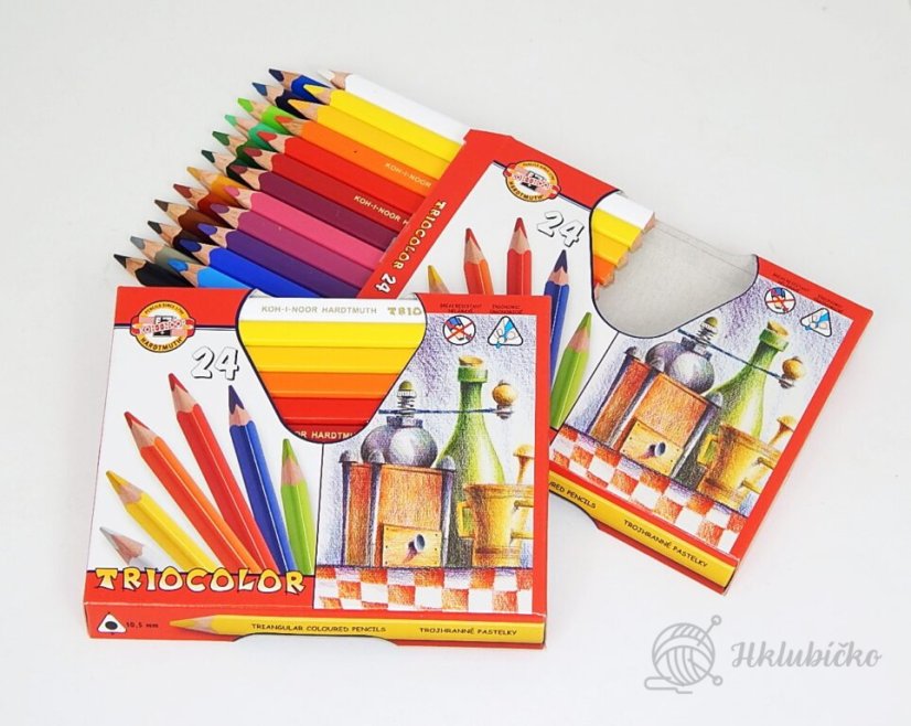 Pastelky 3154/24 trojhranné silné Koh i noor