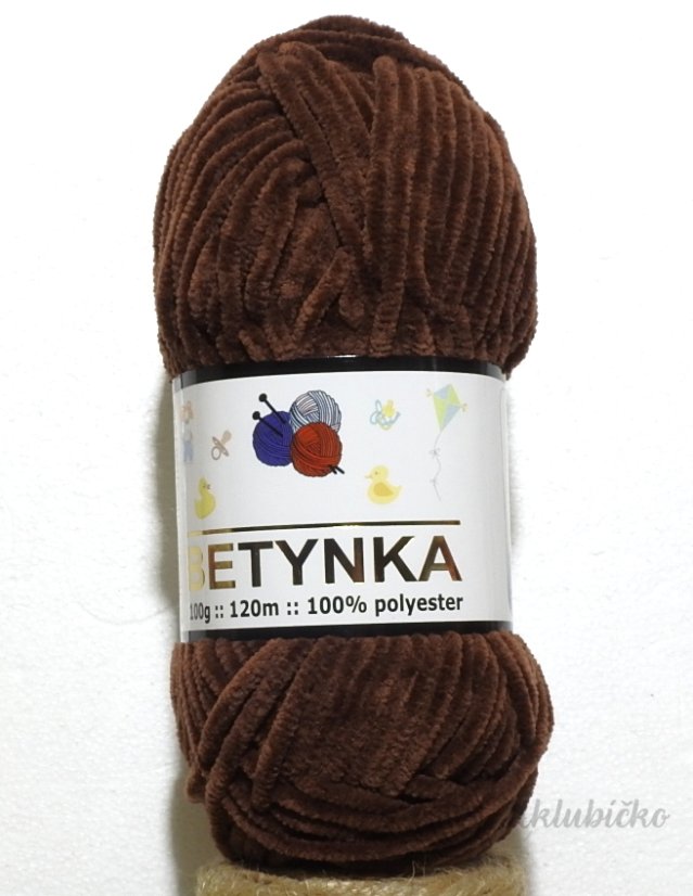 Příze Betynka 80336 – tmavě hnědá
