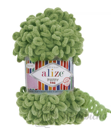 Alize puffy fine 532 – zelená