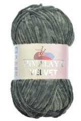 Příze Velvet 90020 – Tmavě šedá